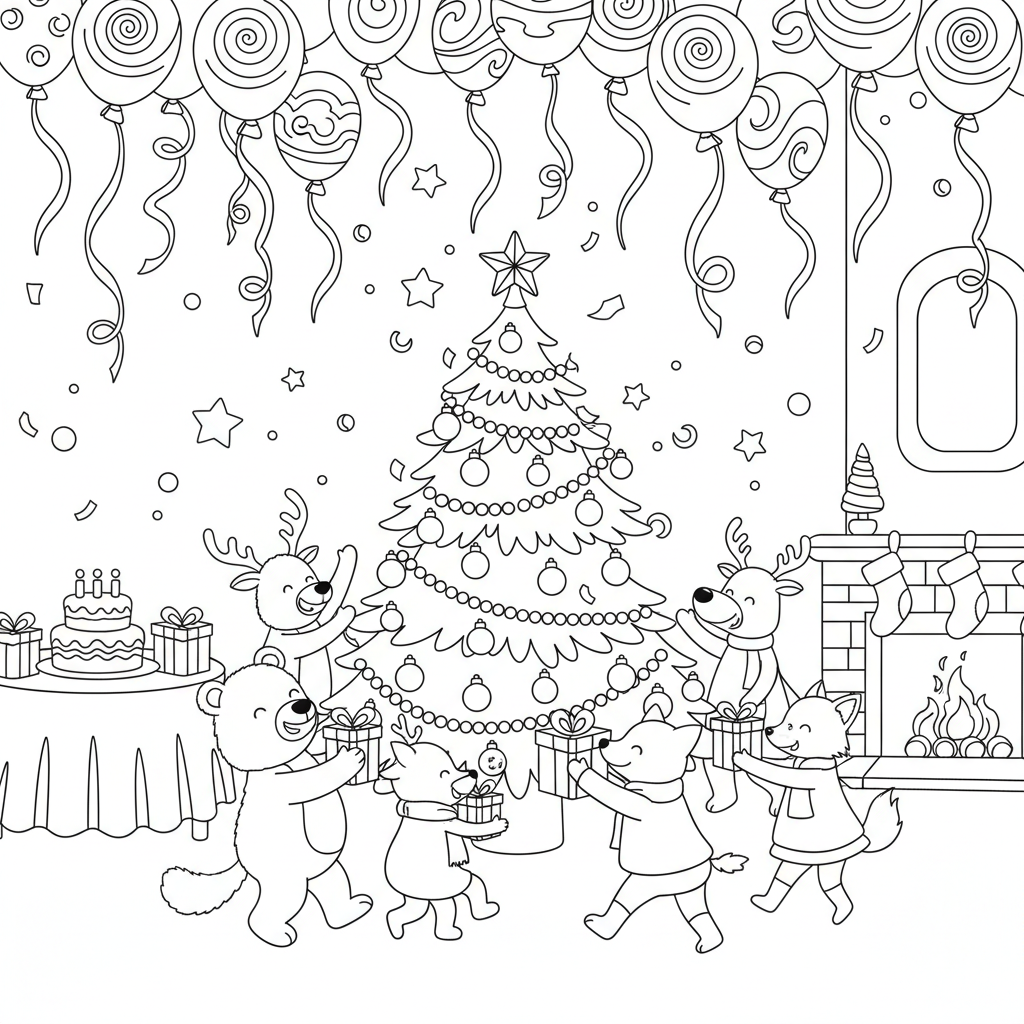 Christmas coloring pages