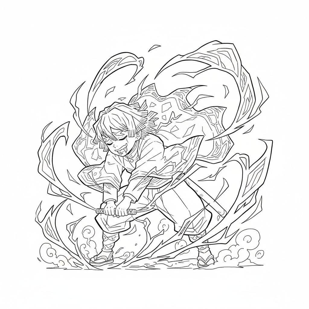 Nezuko coloring pages