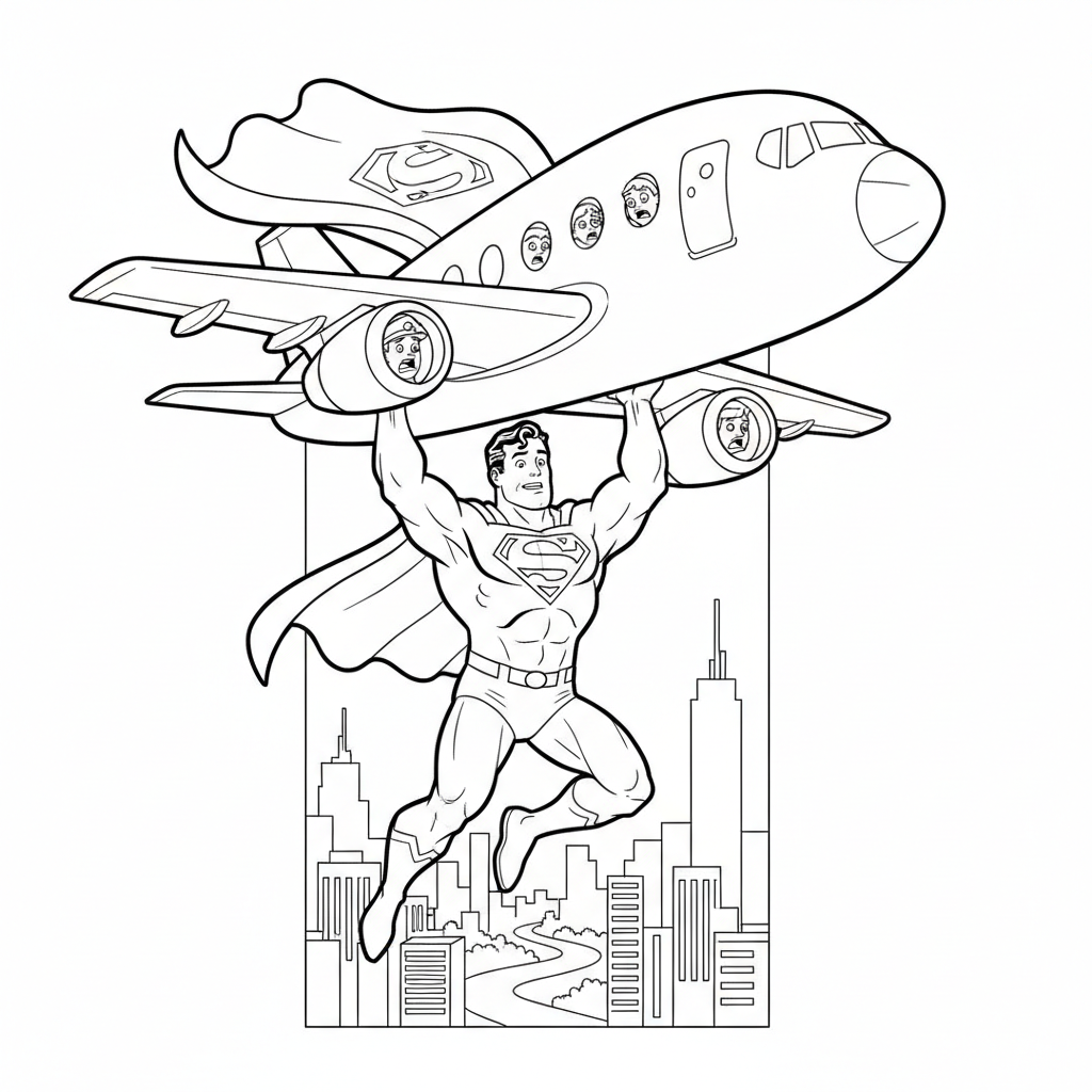 Superman coloring pages