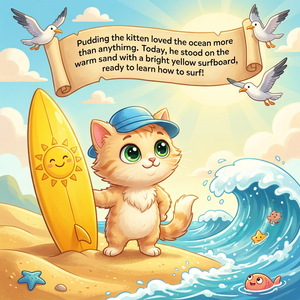 Pudding's Big Wave Adventure